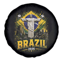 Brazilian Futbol 2026 Spare Tire Cover Christ The Redeemer Football Pride