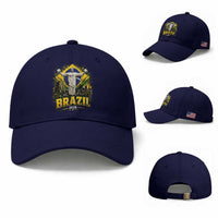 Brazilian Futbol 2026 Baseball Cap Christ The Redeemer Football Pride