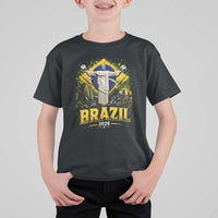 Brazilian Futbol 2026 T Shirt For Kid Christ The Redeemer Football Pride