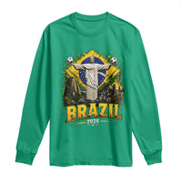Brazilian Futbol 2026 Long Sleeve Shirt Christ The Redeemer Football Pride