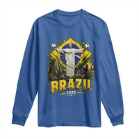 Brazilian Futbol 2026 Long Sleeve Shirt Christ The Redeemer Football Pride