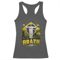 Brazilian Futbol 2026 Racerback Tank Top Christ The Redeemer Football Pride
