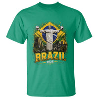 Brazilian Futbol 2026 T Shirt Christ The Redeemer Football Pride
