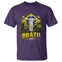 Brazilian Futbol 2026 T Shirt Christ The Redeemer Football Pride