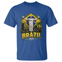 Brazilian Futbol 2026 T Shirt Christ The Redeemer Football Pride