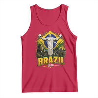 Brazilian Futbol 2026 Tank Top Christ The Redeemer Football Pride