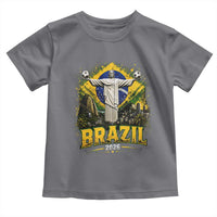 Brazilian Futbol 2026 Toddler T Shirt Christ The Redeemer Football Pride