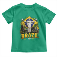 Brazilian Futbol 2026 Toddler T Shirt Christ The Redeemer Football Pride