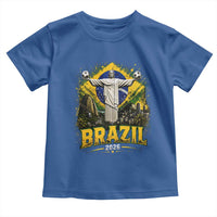 Brazilian Futbol 2026 Toddler T Shirt Christ The Redeemer Football Pride