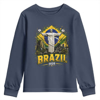 Brazilian Futbol 2026 Youth Sweatshirt Christ The Redeemer Football Pride