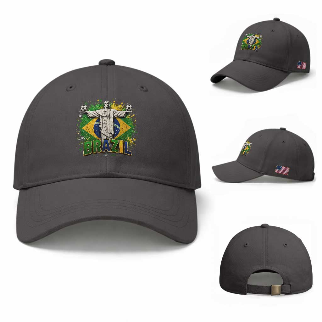 Latin Pride Christ The Redeemer Graphic Baseball Cap Brazilian Football 2026