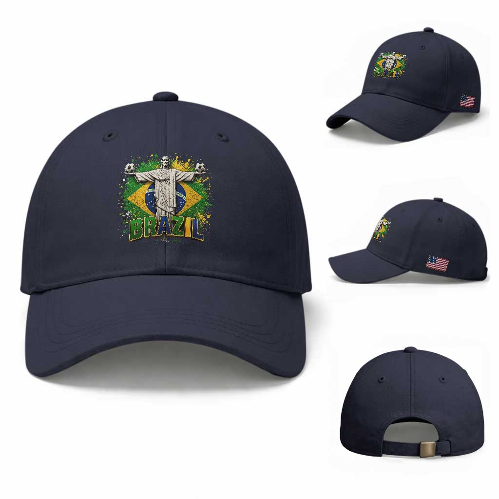 Latin Pride Christ The Redeemer Graphic Baseball Cap Brazilian Football 2026