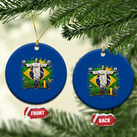 Latin Pride Christ The Redeemer Graphic Ceramic Ornament Brazilian Football 2026