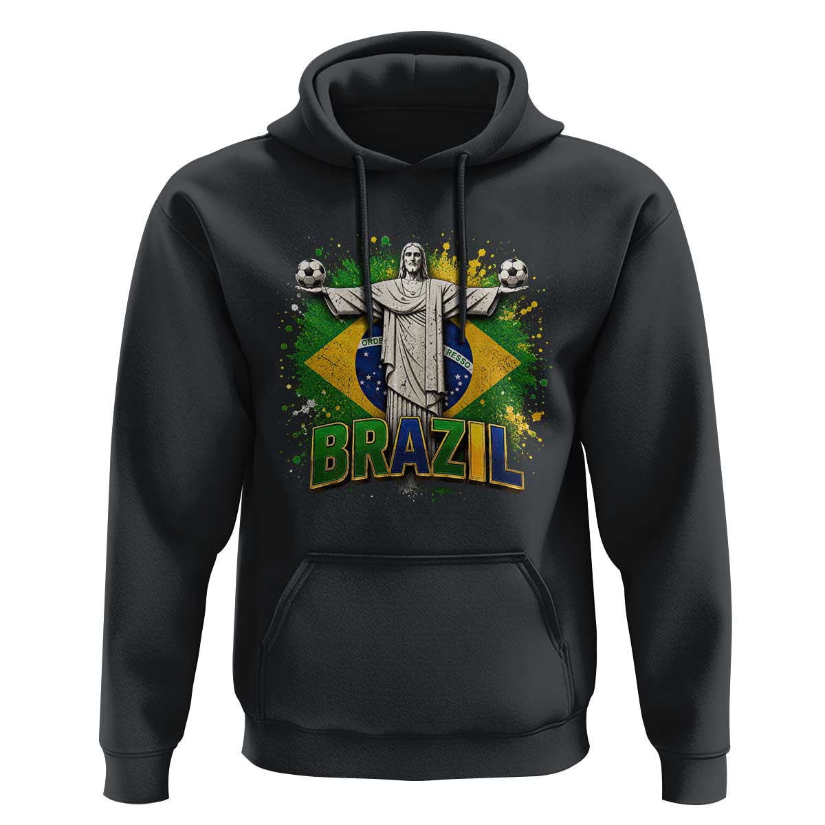 Latin Pride Christ The Redeemer Graphic Hoodie Brazilian Football 2026