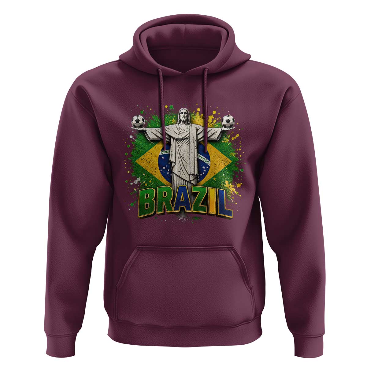 Latin Pride Christ The Redeemer Graphic Hoodie Brazilian Football 2026
