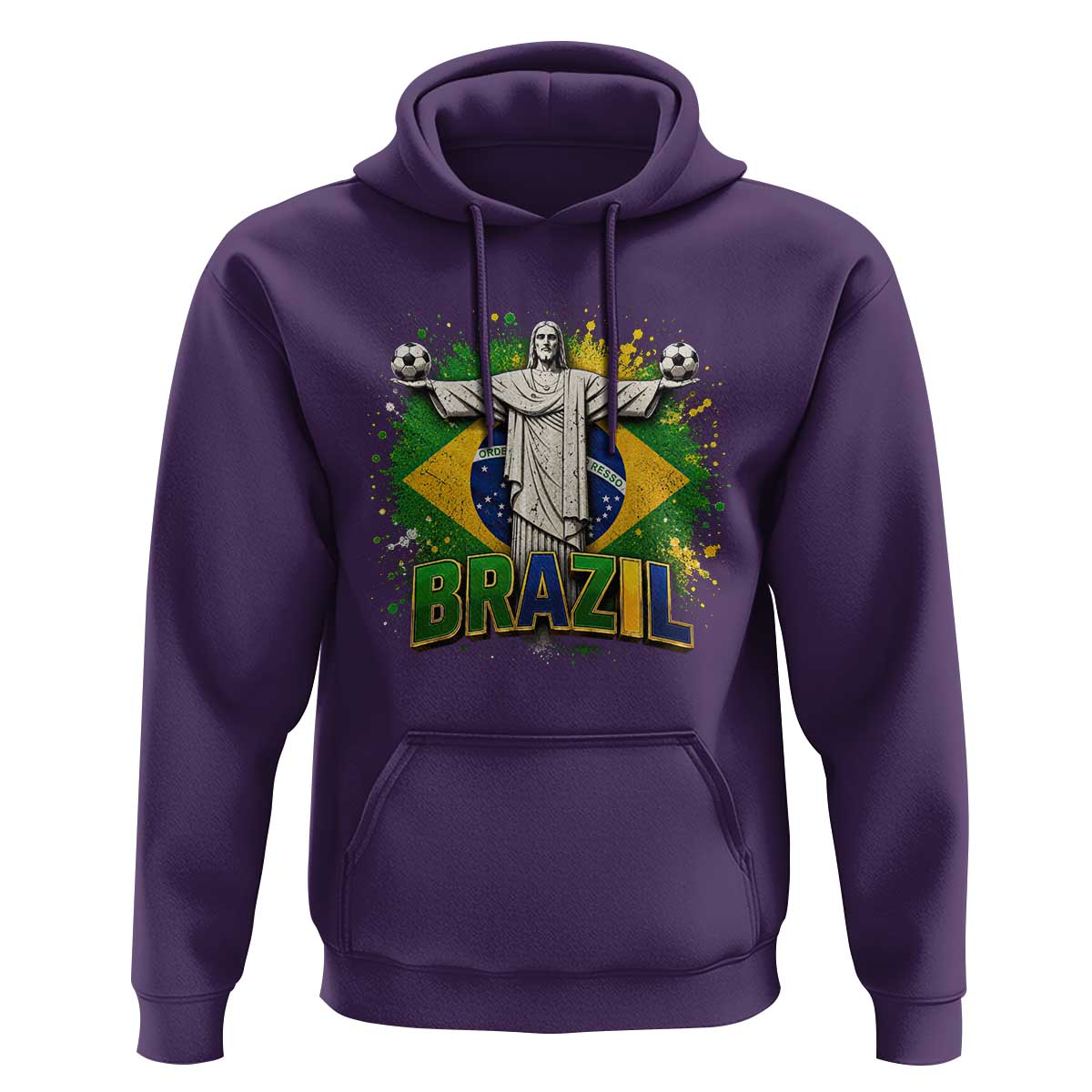 Latin Pride Christ The Redeemer Graphic Hoodie Brazilian Football 2026