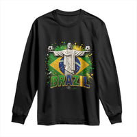 Latin Pride Christ The Redeemer Graphic Long Sleeve Shirt Brazilian Football 2026