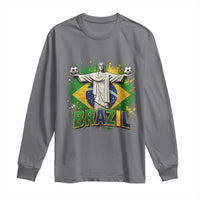 Latin Pride Christ The Redeemer Graphic Long Sleeve Shirt Brazilian Football 2026