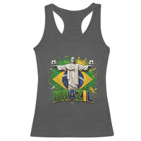 Latin Pride Christ The Redeemer Graphic Racerback Tank Top Brazilian Football 2026