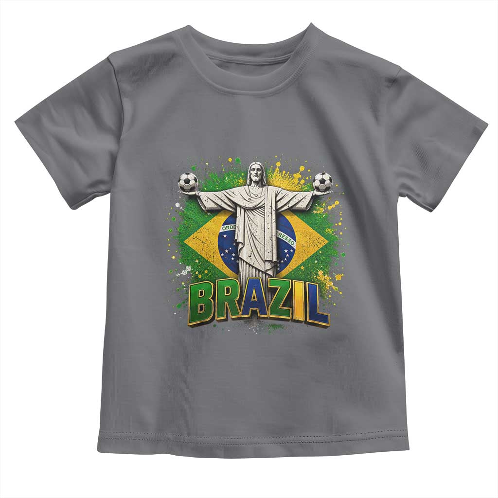 Latin Pride Christ The Redeemer Graphic Toddler T Shirt Brazilian Football 2026