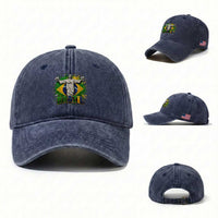 Latin Pride Christ The Redeemer Graphic Washed Cotton Baseball Cap Brazilian Football 2026