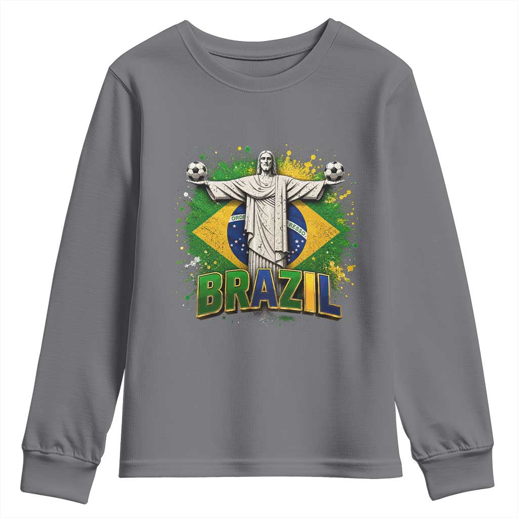 Latin Pride Christ The Redeemer Graphic Youth Sweatshirt Brazilian Football 2026