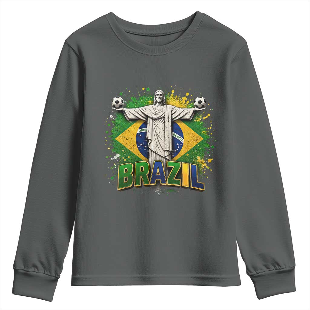 Latin Pride Christ The Redeemer Graphic Youth Sweatshirt Brazilian Football 2026