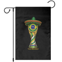 Brazil Football Supporter Gift Garden Flag Vai Brasil