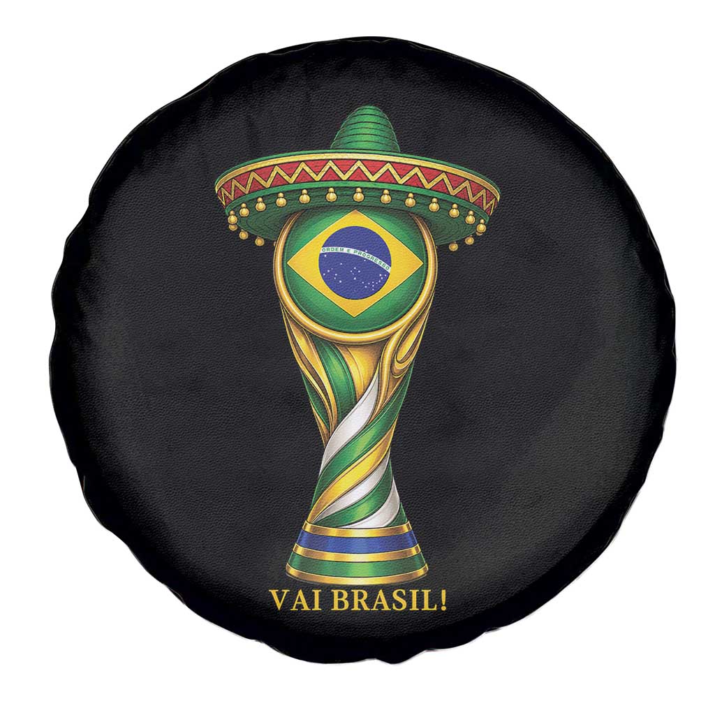 Brazil Football Supporter Gift Spare Tire Cover Vai Brasil