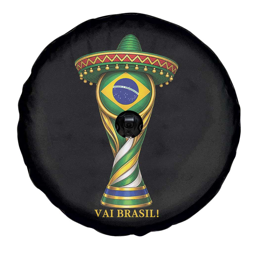 Brazil Football Supporter Gift Spare Tire Cover Vai Brasil