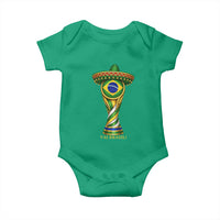 Brazil Football Supporter Gift Baby Onesie Vai Brasil