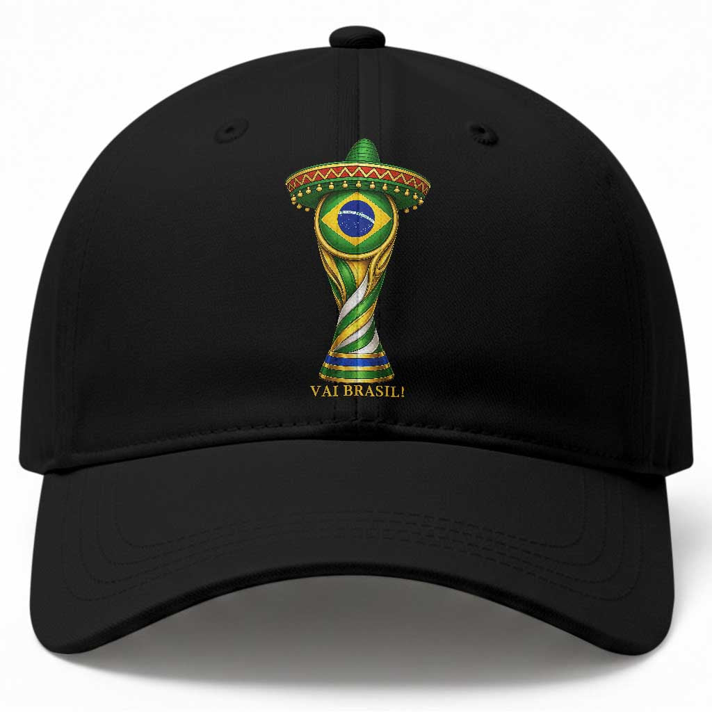 Brazil Football Supporter Gift Baseball Cap Vai Brasil