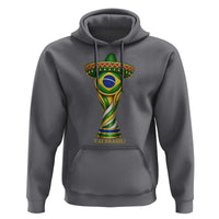 Brazil Football Supporter Gift Hoodie Vai Brasil