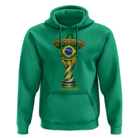 Brazil Football Supporter Gift Hoodie Vai Brasil