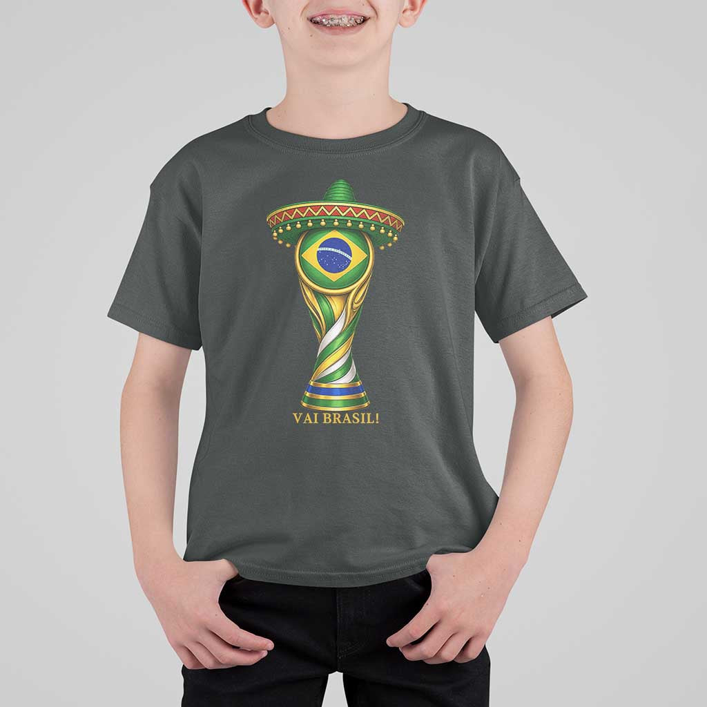 Brazil Football Supporter Gift T Shirt For Kid Vai Brasil