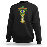 Brazil Football Supporter Gift Sweatshirt Vai Brasil
