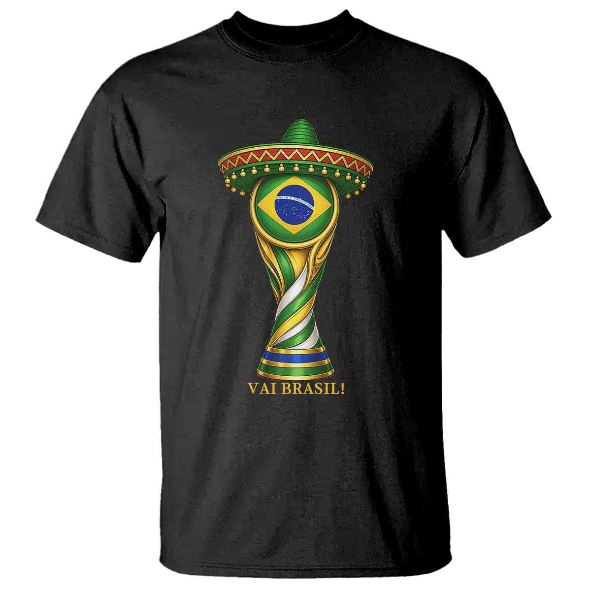 Brazil Football Supporter Gift T Shirt Vai Brasil
