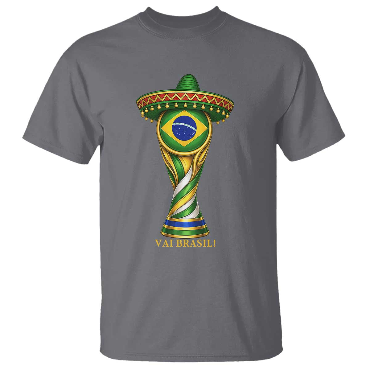 Brazil Football Supporter Gift T Shirt Vai Brasil