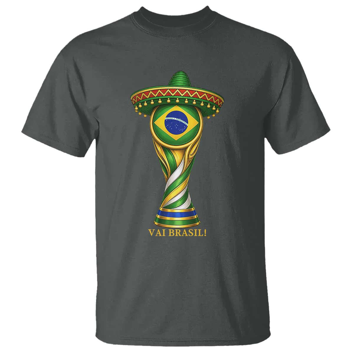 Brazil Football Supporter Gift T Shirt Vai Brasil