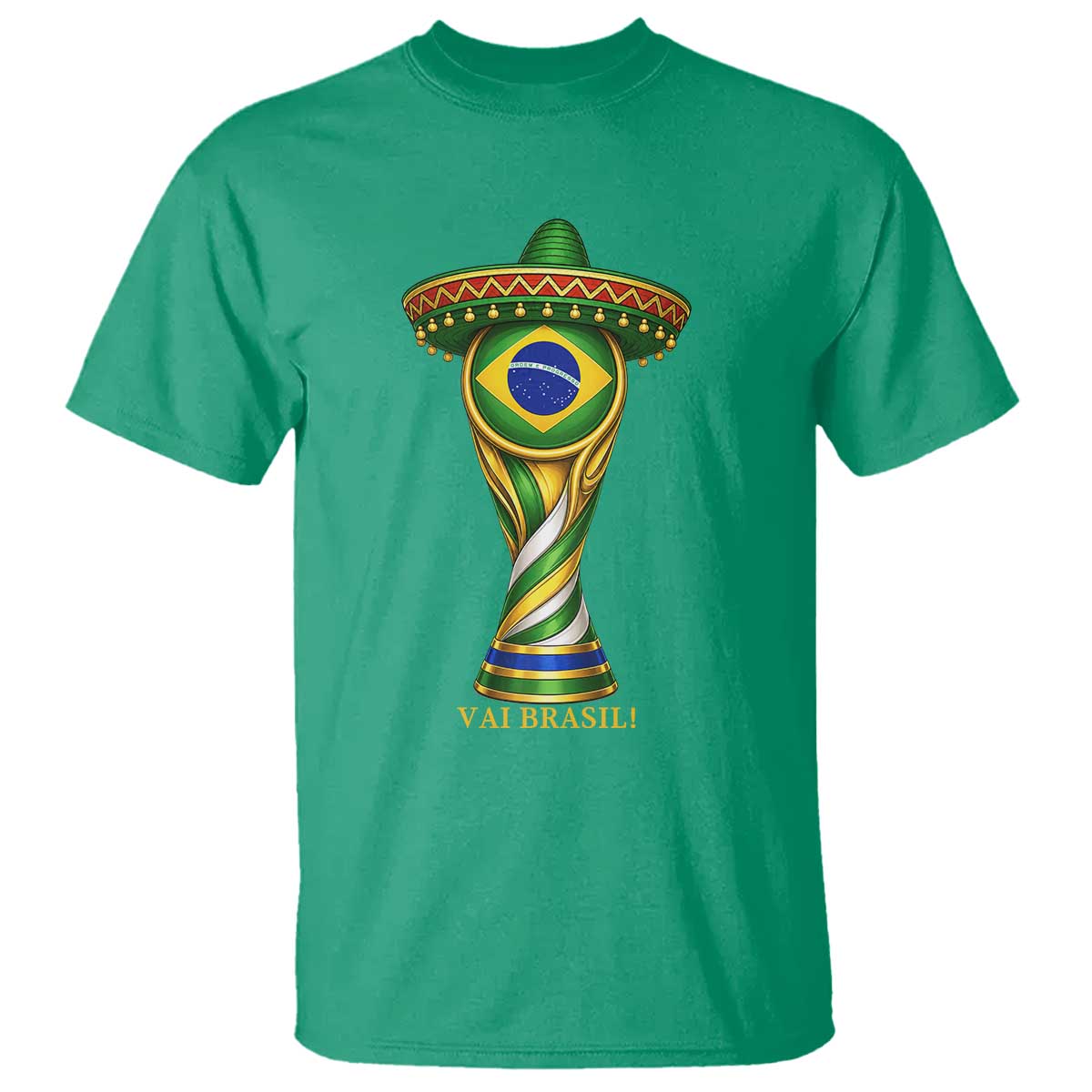 Brazil Football Supporter Gift T Shirt Vai Brasil