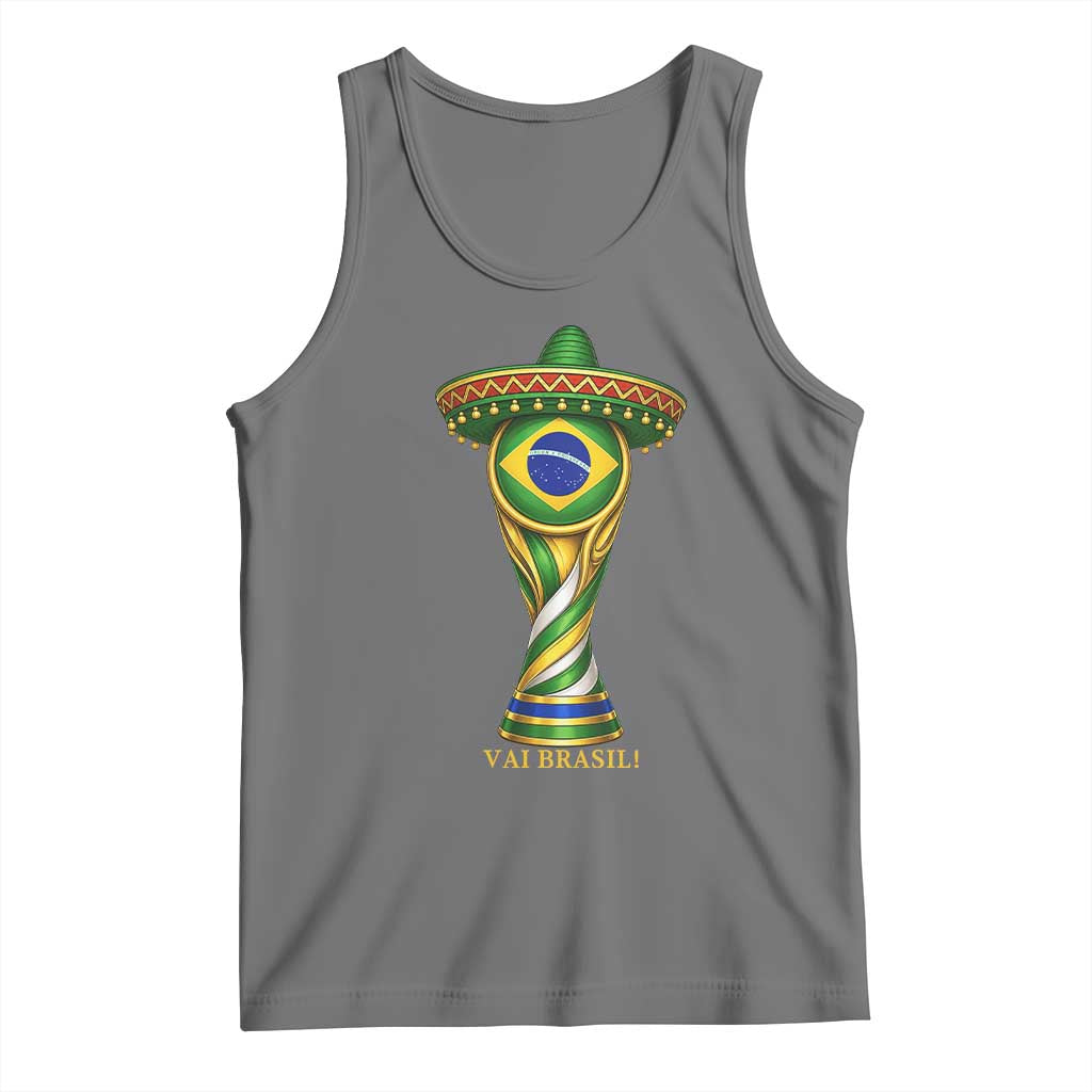 Brazil Football Supporter Gift Tank Top Vai Brasil