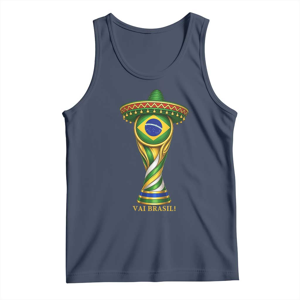 Brazil Football Supporter Gift Tank Top Vai Brasil