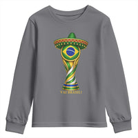 Brazil Football Supporter Gift Youth Sweatshirt Vai Brasil