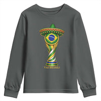 Brazil Football Supporter Gift Youth Sweatshirt Vai Brasil