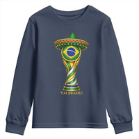 Brazil Football Supporter Gift Youth Sweatshirt Vai Brasil