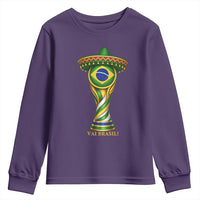 Brazil Football Supporter Gift Youth Sweatshirt Vai Brasil