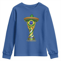 Brazil Football Supporter Gift Youth Sweatshirt Vai Brasil