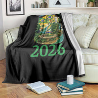 Rumo Ao Hexa Throw Blanket Brazil Soccer Fan 2026 Graphic