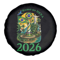 Rumo Ao Hexa Spare Tire Cover Brazil Soccer Fan 2026 Graphic