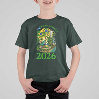 Rumo Ao Hexa T Shirt For Kid Brazil Soccer Fan 2026 Graphic